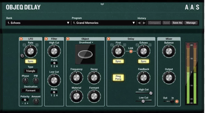 AAS Applied Acoustics Systems Objeq Delay